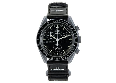 omega x swatch speedmaster moonswatch men's black watch - so33m100|Omega and Swatch introduce affordable Speedmaster.